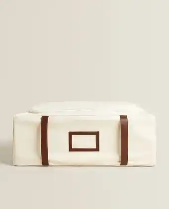 ZARA HOME Caixa de arrumação de lona e pele promoção