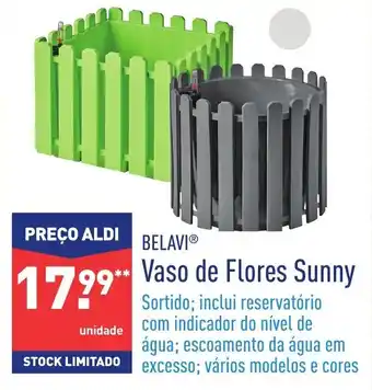ALDI Belavi Vaso de Flores Sunny promoção