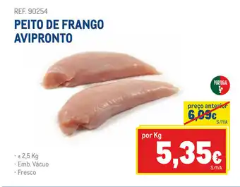Makro Peito de frango Avipronto 2.5kg promoção