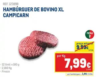 Makro Hamburguer de Bovino XL Campicarn promoção