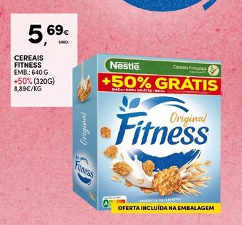 Continente Cereais Fitness 640g promoção