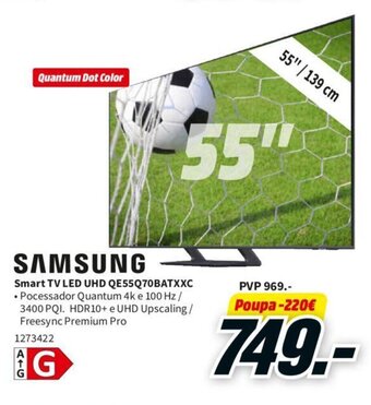 MediaMarkt Samsung Smart Tv Led Uht 55" promoção