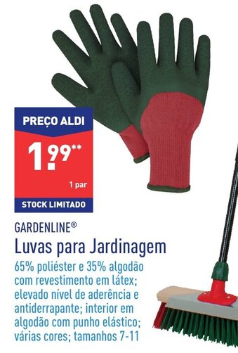 ALDI Gardenline Luvas para Jardinagem promoção