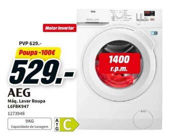 MediaMarkt AEG Maq. Lavar roupa promoção