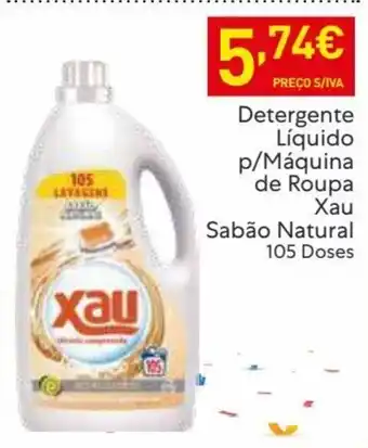Recheio Detergente Liquido p/ Maquina de roupa Xau Sabao Natural 105 doses promoção