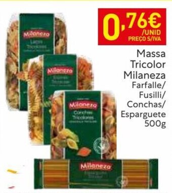 Recheio Massa Tricolor Milaneza 500g promoção