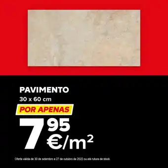 Brico Depôt Pavimento 30x60cm promoção
