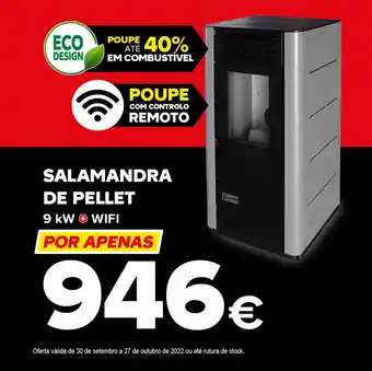 Salamandra de pellet 9 kw