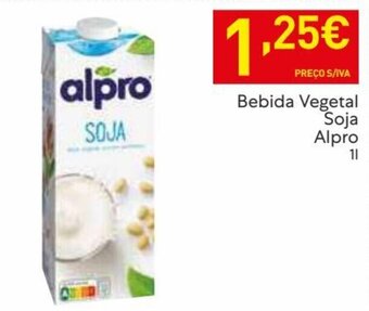 Recheio Bebida vegetal Soja Alpro 1L promoção