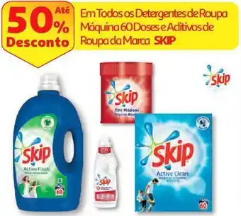 Auchan Det. roupa máq. liquído skip active clean 60d promoção