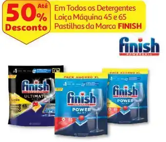 Auchan Det. loiça máquina finish all in one regular 65p promoção