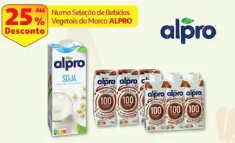 Auchan Bebida alpro soja s/açúcar 1l promoção