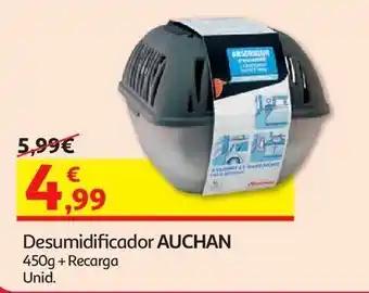 Auchan Desumidificador auchan + recarga 450g promoção