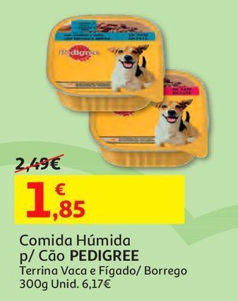 Auchan Comida húmida p/ cão pedigree promoção