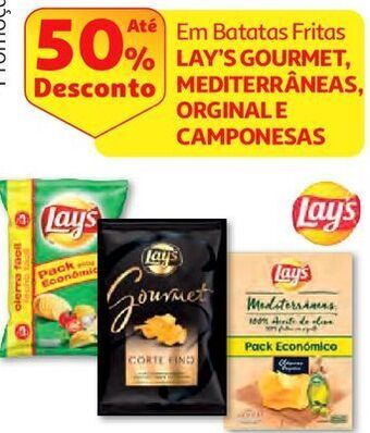 Auchan Batatas lisas lay's gourmet finissimas 150 g promoção