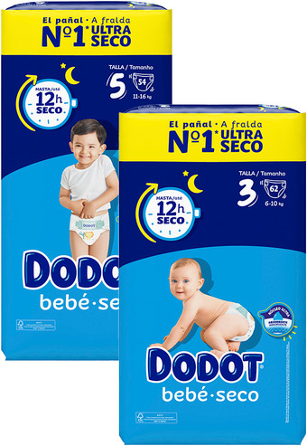 Auchan Fraldas bebé seco dodot promoção
