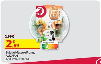 Auchan Salada massa e frango auchan 320 g promoção