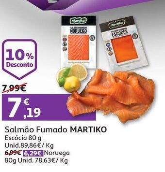 Auchan Salmão fumado martiko promoção
