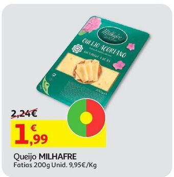 Auchan Queijo milhafre fatias 200 g promoção