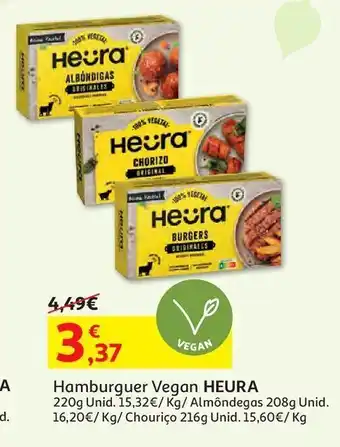 Hamburguer vegan heura