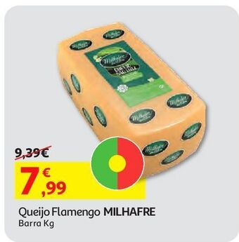 Auchan Queijo flamengo milhafre barra kg promoção