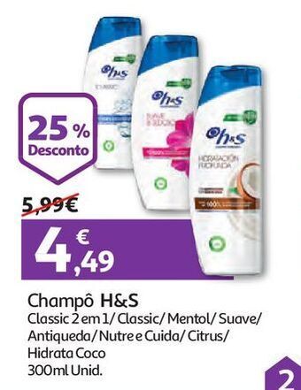 Auchan Champô h&s promoção