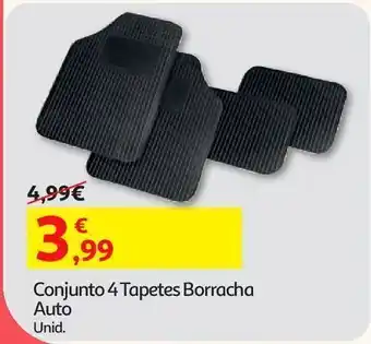 Auchan Conj 4 tapetes auto promoção