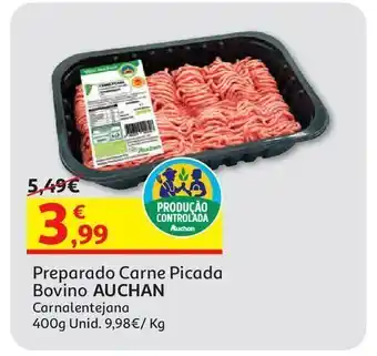 Auchan Preparado carne picada bovino auchan carnalentejana 400 gr promoção