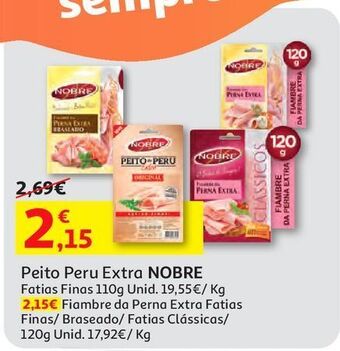 Auchan Peito peru extra nobre promoção