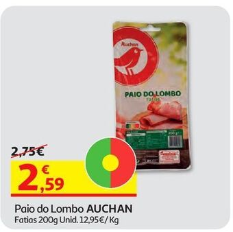 Auchan Paio do lombo auchan fatias 200 g promoção