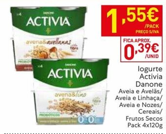 Recheio Iogurte Activia Danone 4x120g promoção