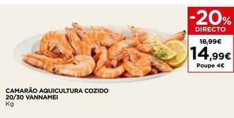 El Corte Inglés Camarão cozido promoção