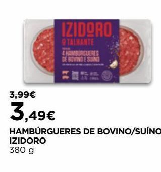 El Corte Inglés Hambúrguer izidoro promoção