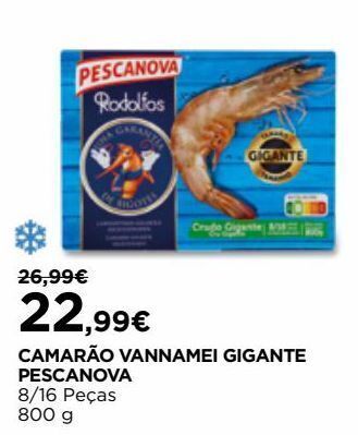 El Corte Inglés Camarão congelado pescanova promoção