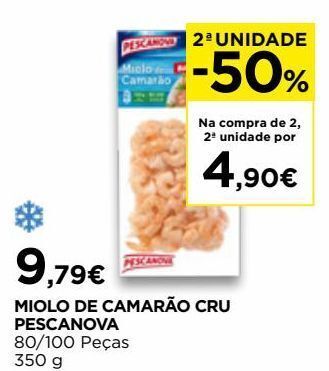 El Corte Inglés Camarão cru pescanova promoção