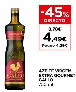 El Corte Inglés Azeite virgem gallo promoção
