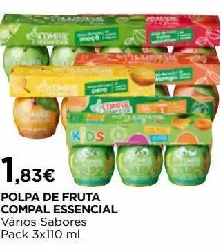 El Corte Inglés Polpa de frutas compal promoção