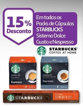 Auchan Cápsulas starbucks promoção