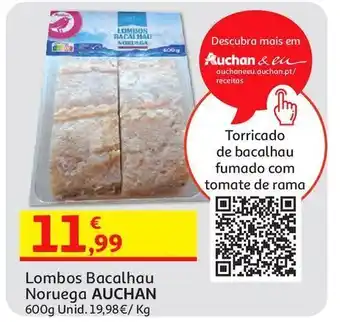 Auchan Lombos bacalhau noruega auchan 600gr promoção