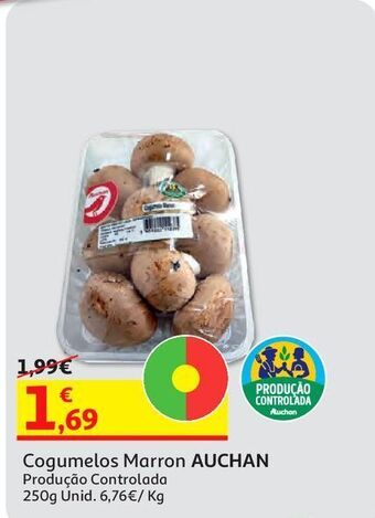 Cogumelos marron auchan produção controlada 250 g