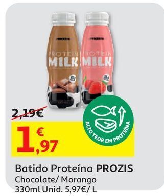 Auchan Batido proteína prozis promoção