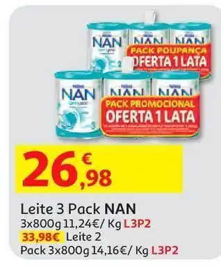 Auchan Leite nan 3 promoção