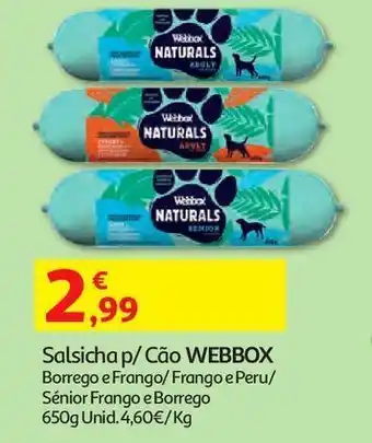 Auchan Salsicha p/ cão webbox promoção