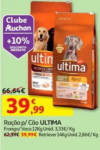 Auchan Ração p/ cão ultima promoção