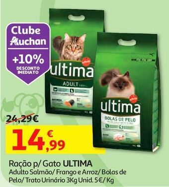 Ração p/ gato ultima
