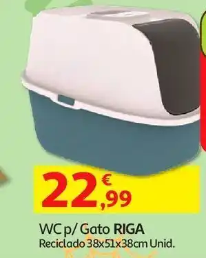 Auchan Wc p/ gato riga reciclado 38x51x38cm promoção