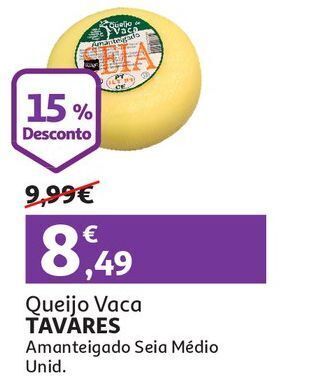 Auchan Queijo vaca tavares amanteigado seia médio un promoção