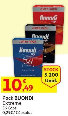 Auchan Cápsulas buondi promoção
