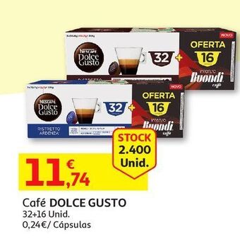 Auchan Cápsulas café dolce gusto promoção