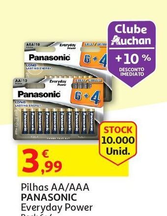 Auchan Pilhas lr03 panasonic promoção